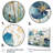 " Blue Botanical Rhythms III "-266990548-266990544