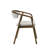 Chenille & Walnut Side Chair