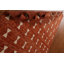 Tapis orange / ivoire en laine noué à la main de conception unique 7 pi x 9 pi 9 po New Age