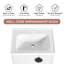 Meuble-lavabo simple 24,14 po avec plateau en céramique Dalven-277283620