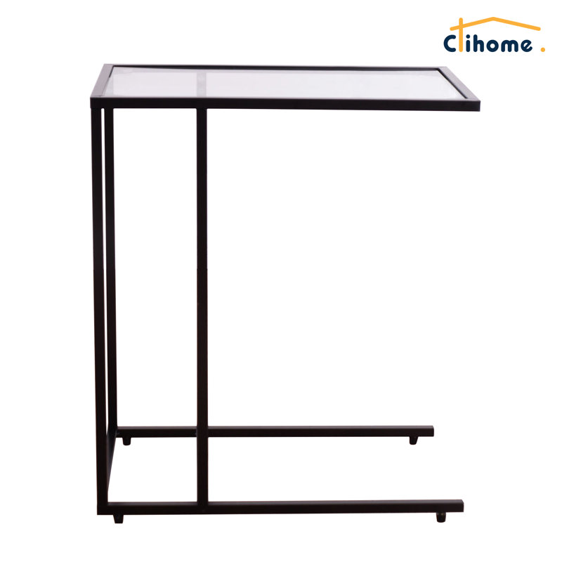 Glass Top End Table