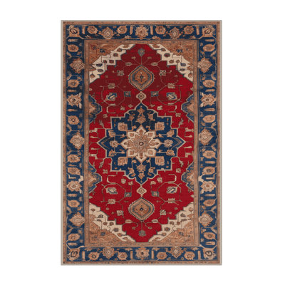 Machine Washable Persian Brown Area Rug