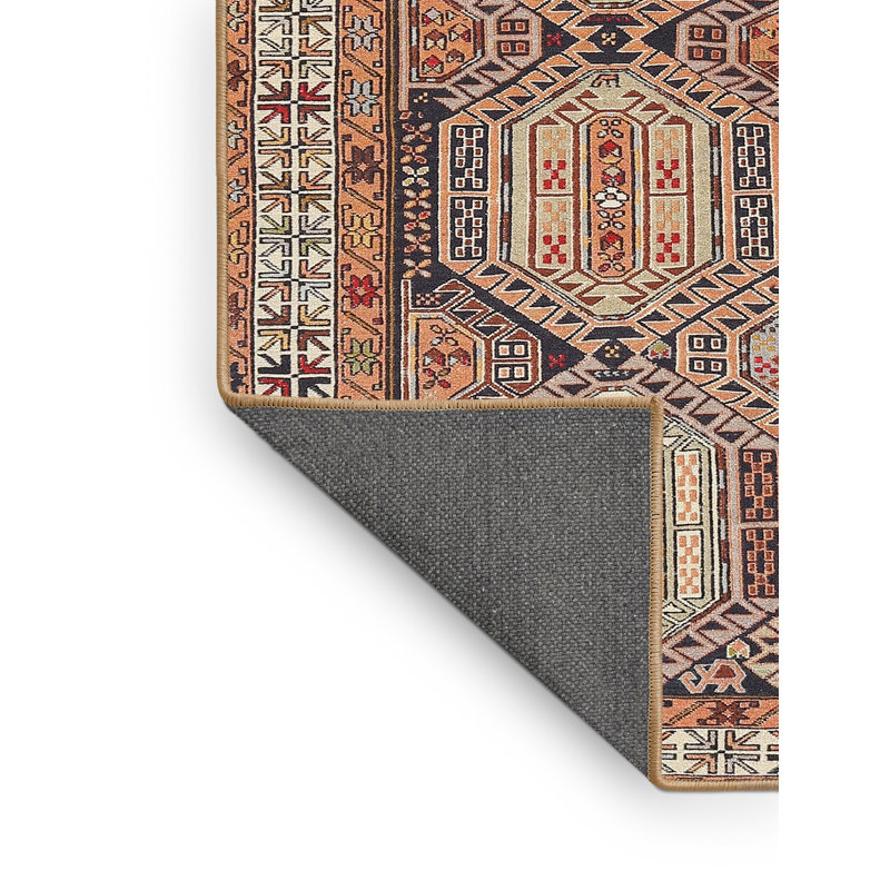 Tapis brun clair / beige Southwestern, Rectangle 3 pi x 5 pi