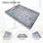 Plastic Serving Tray with Handles Spill-Proof Lightweight Organizer for Kitchen Living Room Coffee Table Home