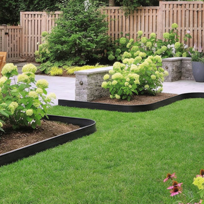 Bordure de paysage, bordure de bordure de jardin pour le jardin, cour, allée, sentier, décoration extérieure rustique