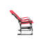 Chaise de camping rouge Red Patio - Réalisateurs pliants portatifs robustes avec table d'appoint pour pelouse surdimensionnée-108203908