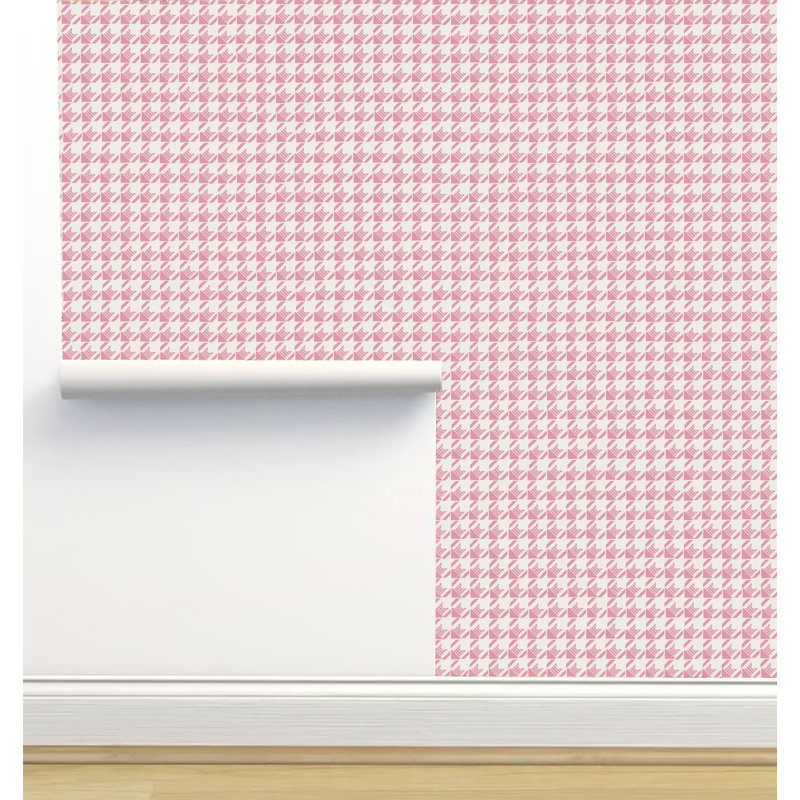 Rouleau de papier peint auto-adhésif texturé L 12 pi x l 2 po Erin Kendal Designs, Rose / mauve