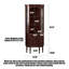 Armoire de coin française en noyer rétro
