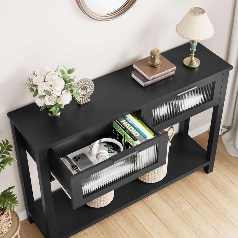 Davaya 43.3'' Console Table, Black