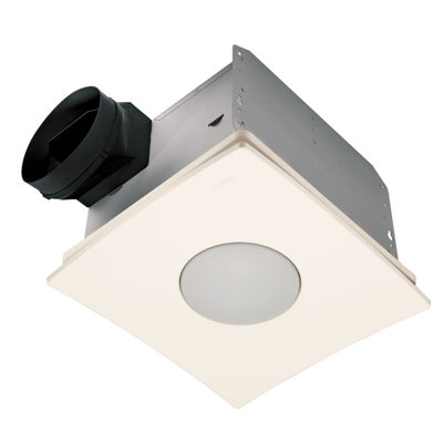 Ultra Silent Quietest Bathroom Fan with Fluorescent Light - Energy Star -  Broan NuTone, QTXEN080FLT