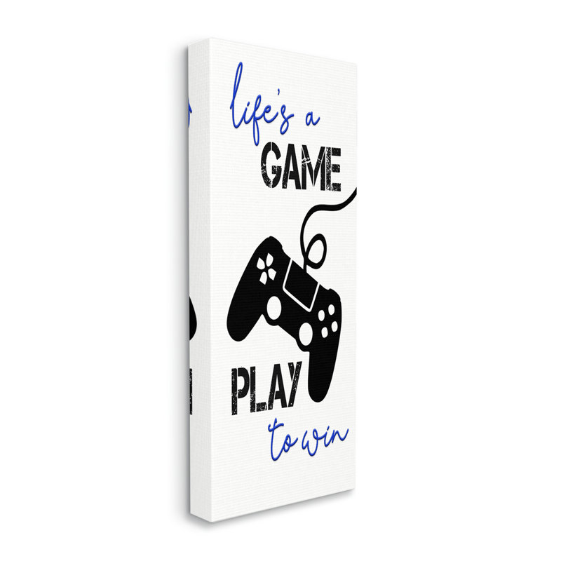 Life's A Game cmw-125, 24'' H x 10'' W, Wrapped Canvas, Yes