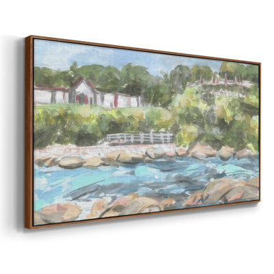 Belle Isle II - Toile tendue avec châssis encadré - Prêt à être accroché