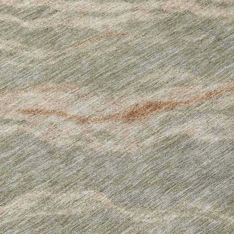 Tapis intérieur / extérieur lavable à la machine Chantille ACN2953, Taupe, 9' x 12'