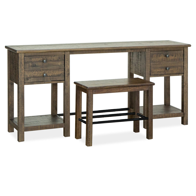 Armstid 64'' Solid Wood Console Table