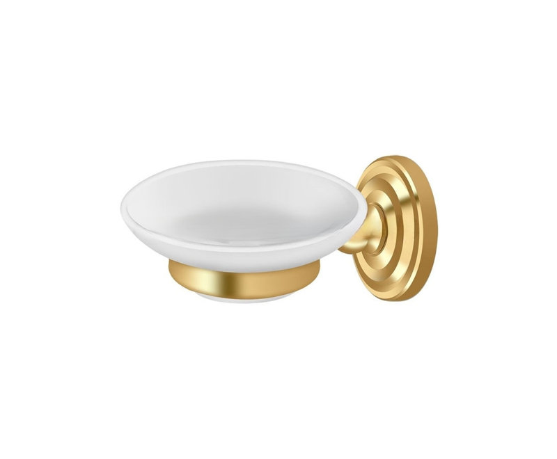 Deltana R2012-CR003 R Series Wall Mount Soap Dish Lifetime Polished Brass, Polished Brass