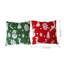 Abstract Red + Green Backrest Cushion