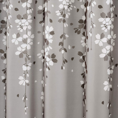 Weeping Flower Shower Curtain, 72" X72", Grey