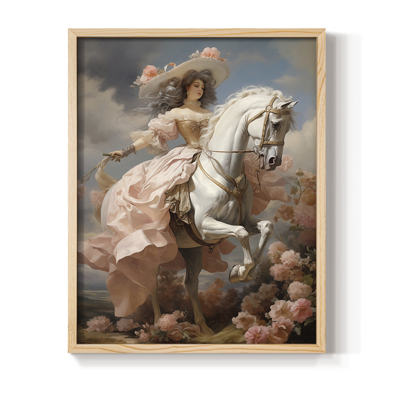 Reproduction encadrée WOMEN Series CMLX - bois massif, H 30 po x l 24 po, Naturel