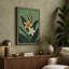Tropical Blooms in Sage Botanical - Wrapped Canvas-1785261557-1785261555
