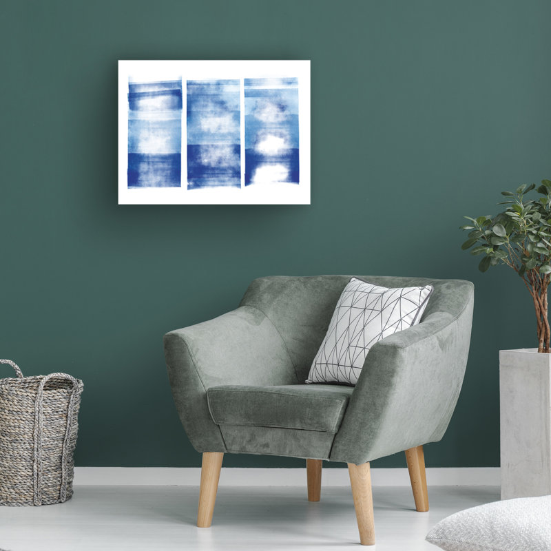 Art sur toile, bolognaise, pomme sauvage, bleu, H 14 po x l 19 po