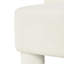 Fauteuil d'appoint carré en polyester blanc Boucle