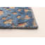 Tapis bleu foncé en soie noué à la main Cudahy