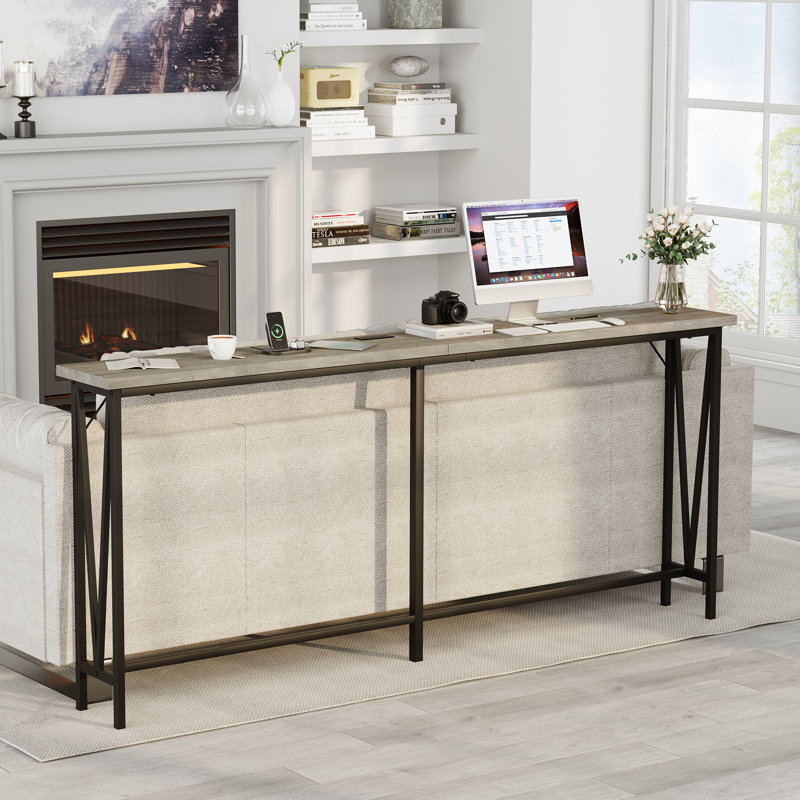 Console 72,8 po Jalaina, gris, Noir
