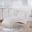 Chaise longue sans accoudoirs touffetée