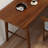 Nut-Brown L Shape Solid wood pine wood Desk
