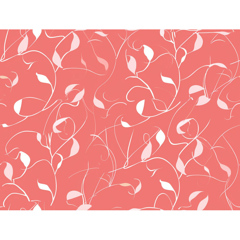Tapisserie en tissu floral en microfibre, H 88 po x l 104 po