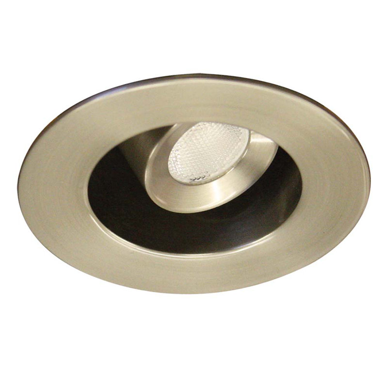 Garniture encastrée LEDme®, Nickel brossé, Blanc chaud