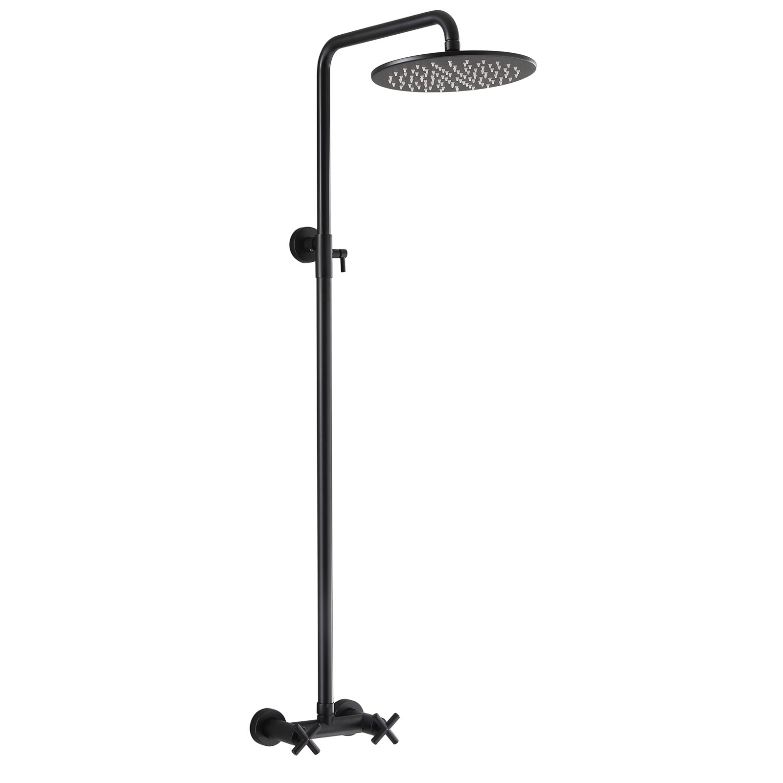 Wall Mount Outdoor Shower, Matte Black