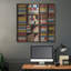  «Mondrian Style Bookshelf» par Rey Klimt, art mural en métal, 36 po x 36 po-1919765317