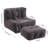 Ultra Soft Memory Foam Sofa, Velvet Modern Bean Bag For Living Room