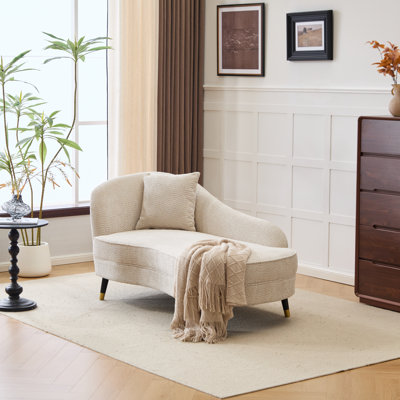 Chaise longue rembourrée avec coussin lombaire Montclair