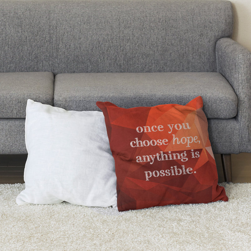 Coussin de sol pierres précieuses choisissez Hope, 40 po x 40 po, Topaze
