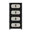 Armoire de rangement à 4 côtés latéraux rétro avec porte magnétique de 20 po Retro