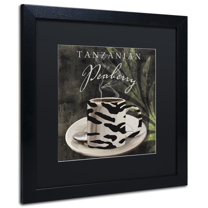 «Afrikan Coffee II» par Jadaya, impression encadrée, Noir, H 16 po x l 16 po x P 0,5 po