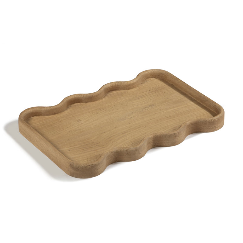 Plateau en bois massif Almandine, Brun, H 1,5 po x l 21,5 po x P 15,5 po