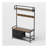 33.1" Wide Hall Tree With 2 Movable Drawers, Shoe Storage, Shelves And Garment Racks, 5-In-1 Entryway Bench With 23 Hooks