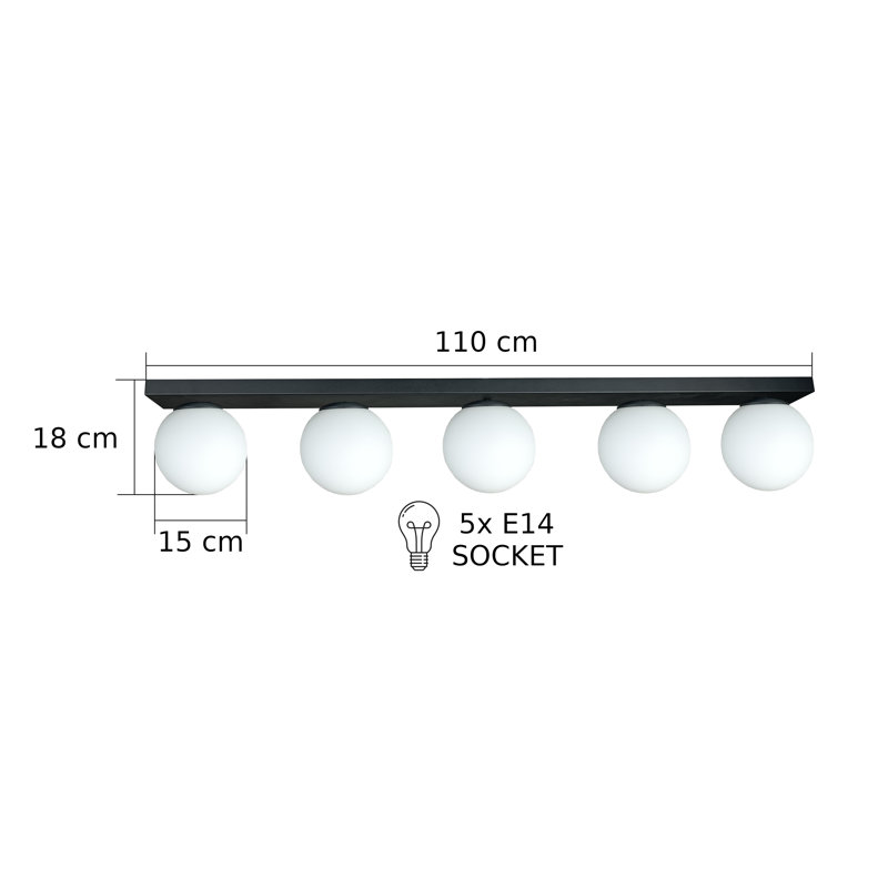 Roselene Glass Flush Mount