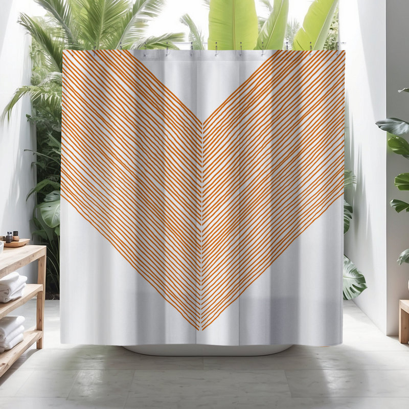 Rideau de douche Coco, Orange