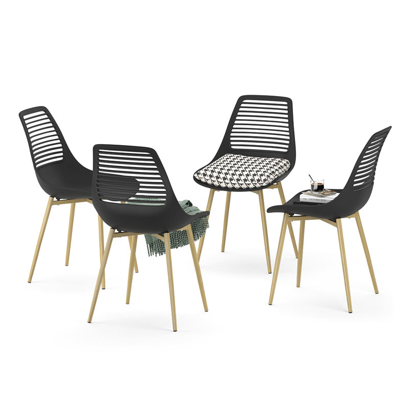 Outdoor Patio Dining Side Chair, Brown