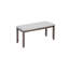 6 tables de salle à manger avec plateau rectangulaire, 4 chaises et un banc spacieux, une table et-1013345124