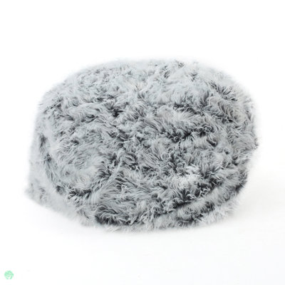 Mahin Rounded Faux Fur Bean Bag