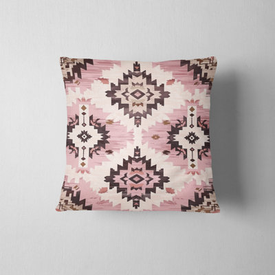 Eastern Elegance Geometric Reversible Pillow Cover