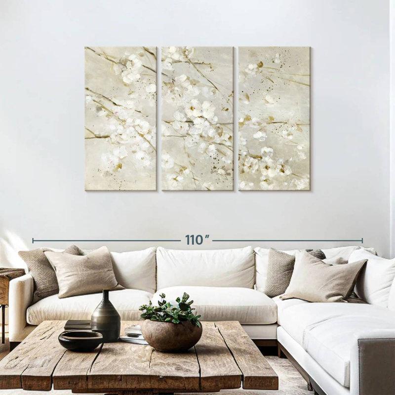 Harnek Soft Spring Blossoms, 48" H x 74" W