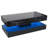 Modern High Gloss Black LED Coffee Table with 2 Storage Drawers, 20 Colors LED Lights (APP/Remote Control), 2-Tier Marbling Print Center Table for Living Room-1412136011-1444576026-1444577213