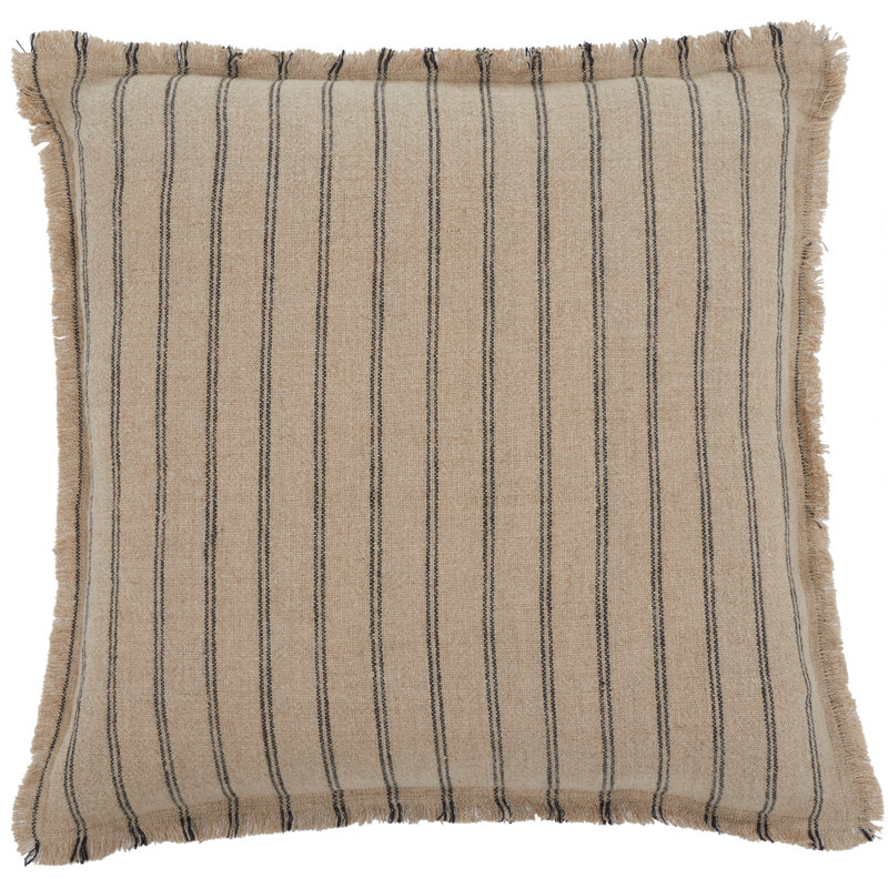 Housse et insert de coussin carré en lin Dinah