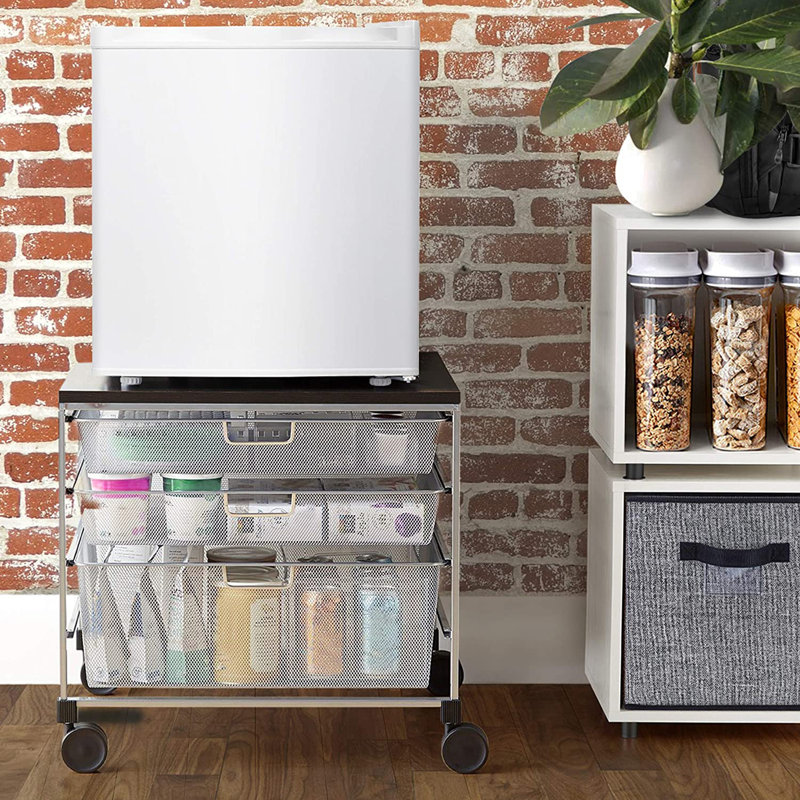 Living Essentials 1.1 Cubic Feet Freestanding Mini Fridge